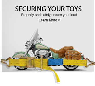 Safely securing your toys inside your Toy Hauler