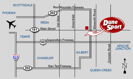 Dune Sport Location Map